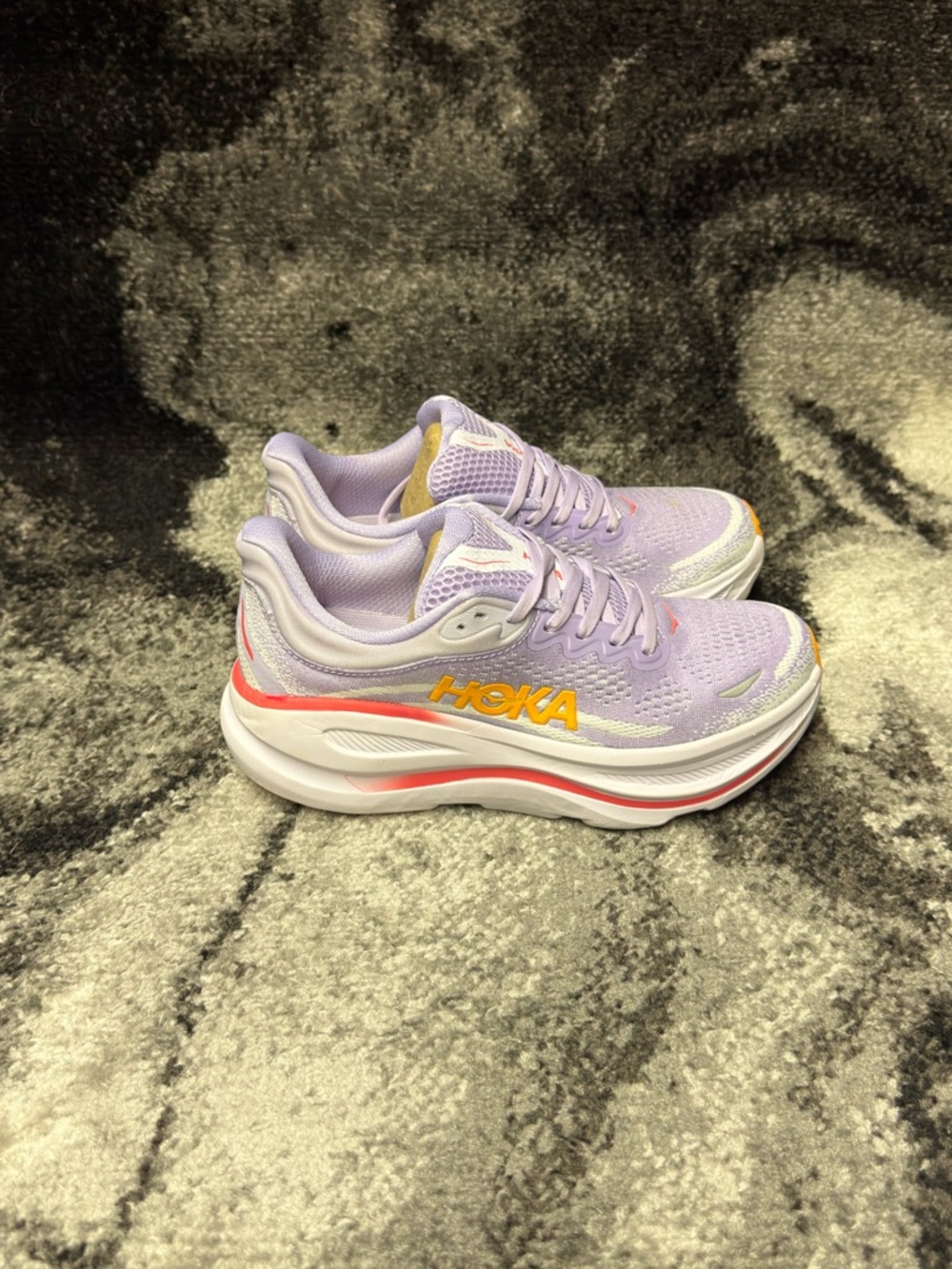 Hoka Bondi 9 Purple White Womens Size 6.5 or 7.5 - Picture 3 of 6